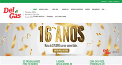 Desktop Screenshot of delgas.com.br